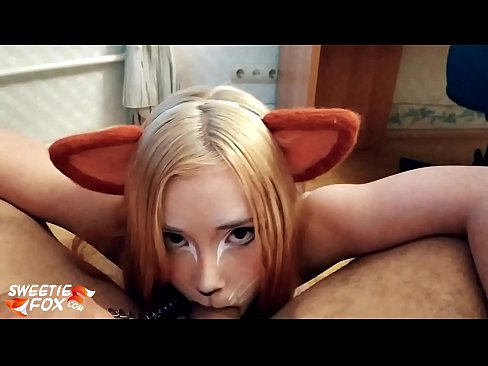 ❤️ Kitsune swallow dick agus cum na beul ❤️ Bhidio porn leinn
